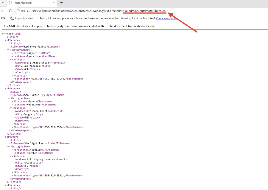 Testing an Interface Using the Inline Testing Mode