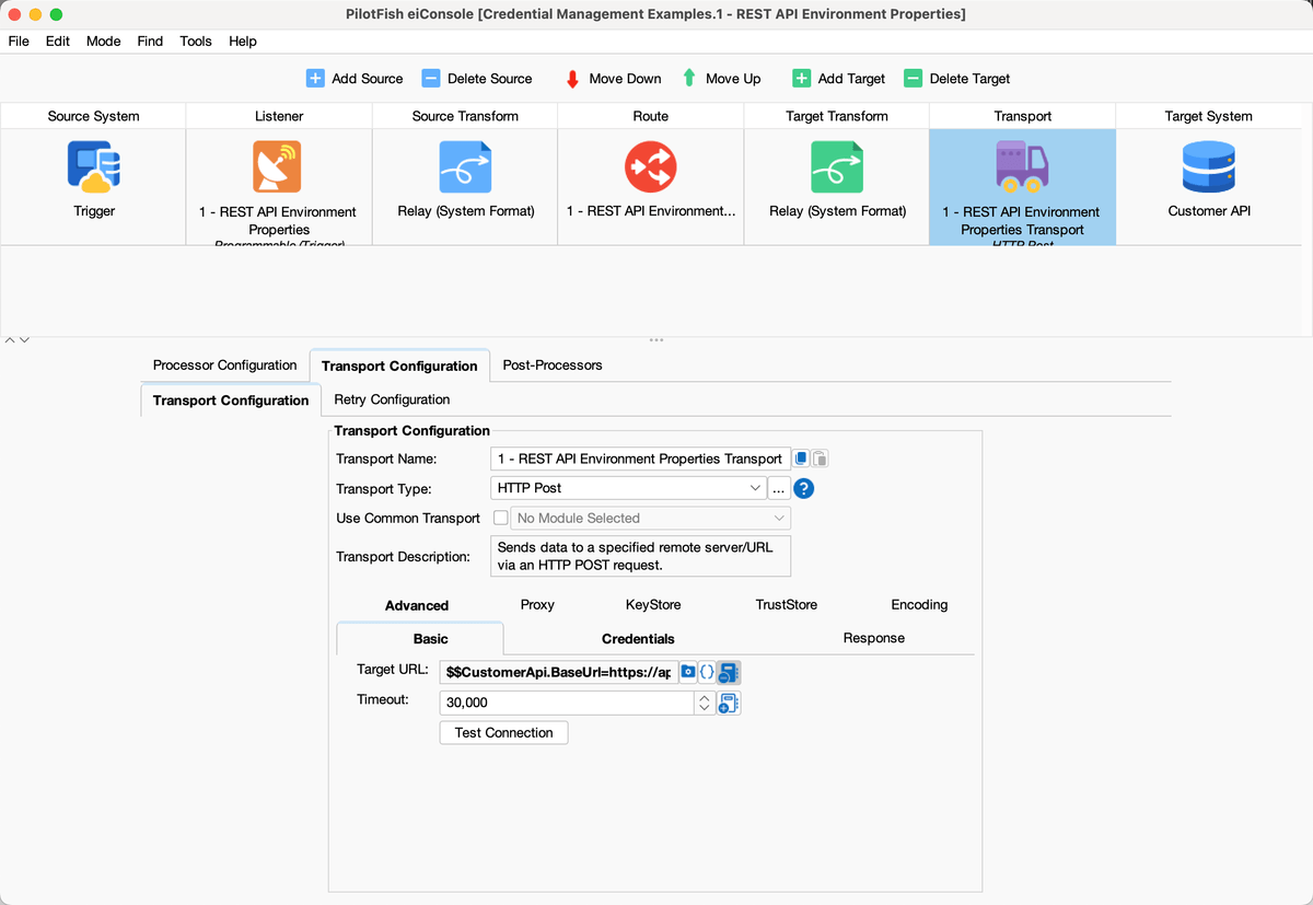 Managing Credentials in PilotFish