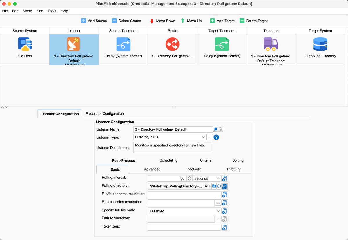 Managing Credentials in PilotFish