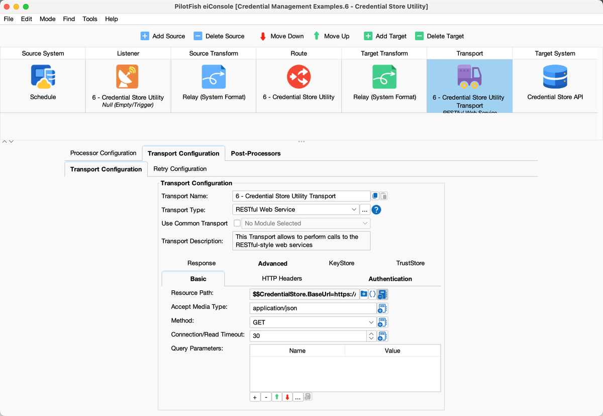 Managing Credentials in PilotFish