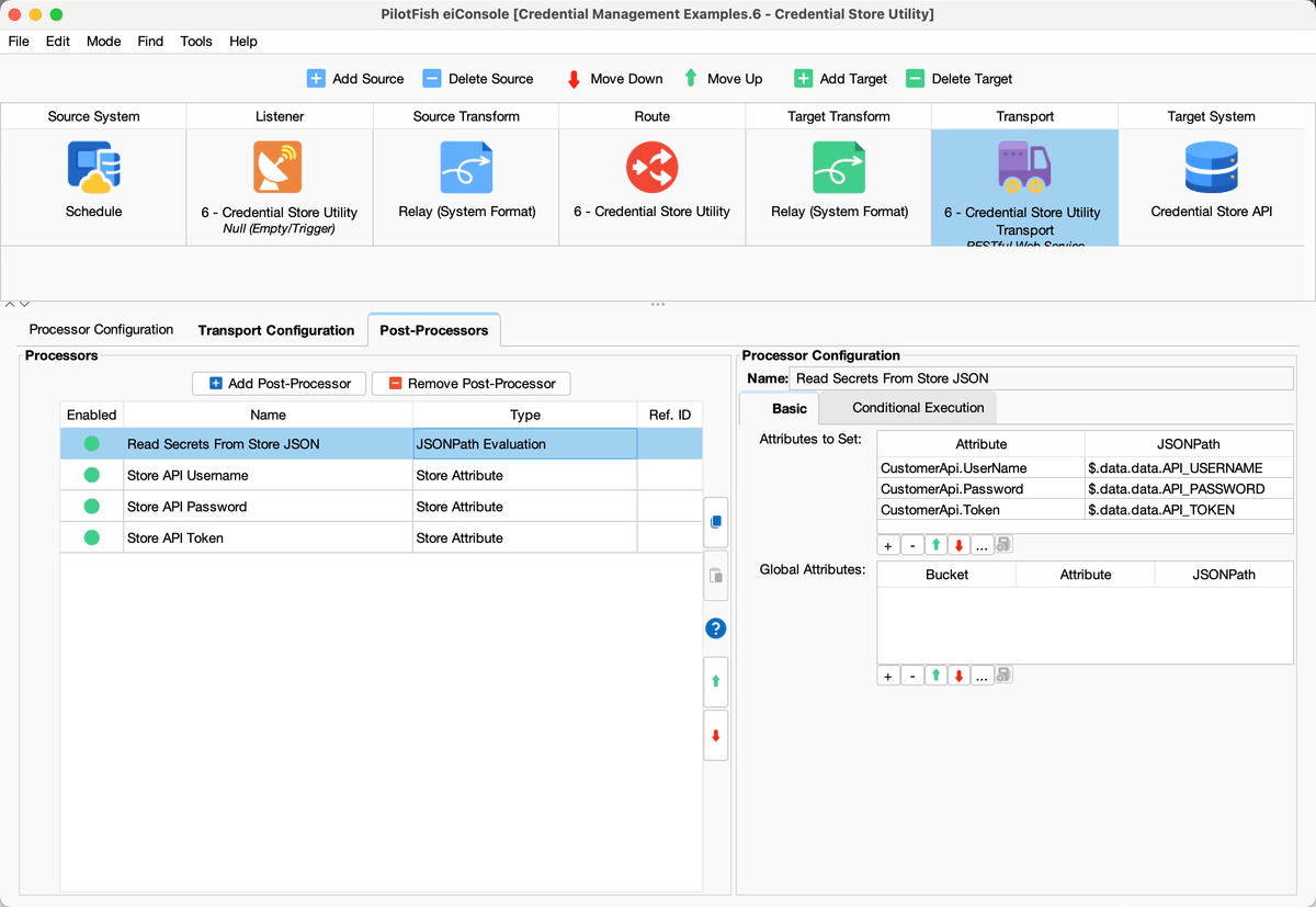 Managing Credentials in PilotFish