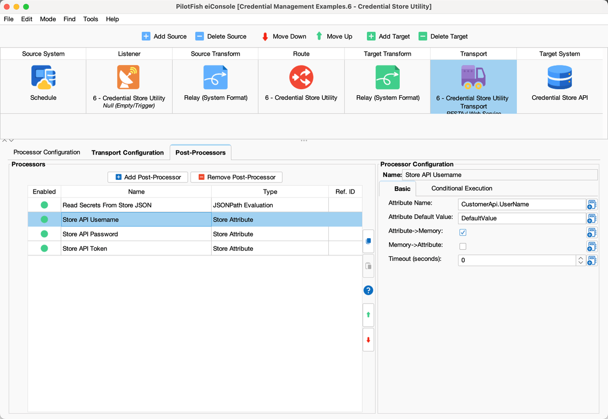Managing Credentials in PilotFish