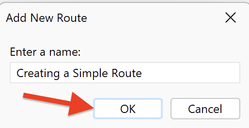 Creating a Simple Route