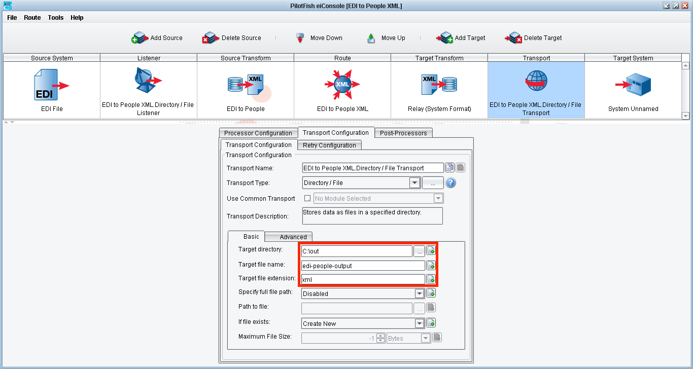 Configure Transport